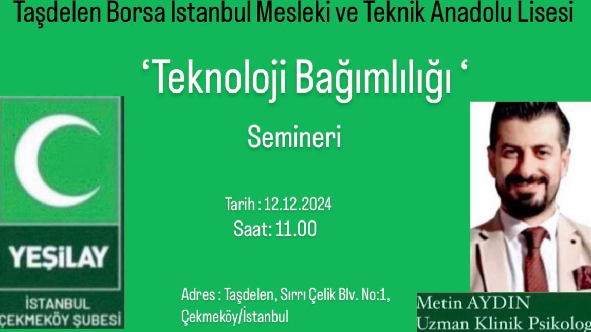 Teknoloji Bağımlılığı Konusunda Konferans Verildi