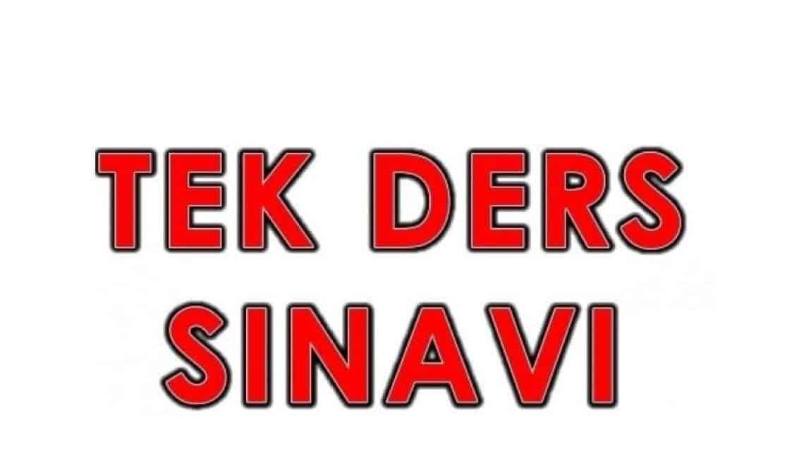 2025-2026 EYLÜL DÖNEMİ TEK DERS SINAV BAŞVURU DUYURUSU !